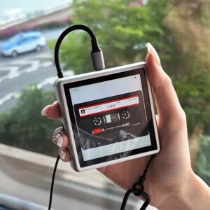 The Anbernic RG rotate used as a music player. 