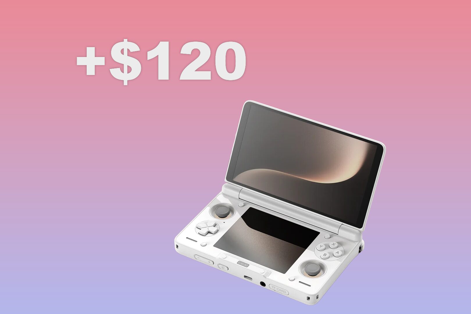 Picture of an AYN Thor with the text "+$120"