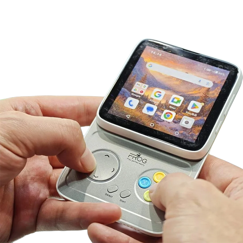 The iFrog RS1 which was likely the design Anbernic is basing the RG Rotate concept on. 