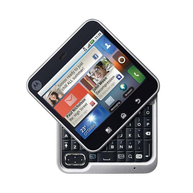 The Motorola Flipout Phone that seemingly inspired the Anbernic RG Rotate